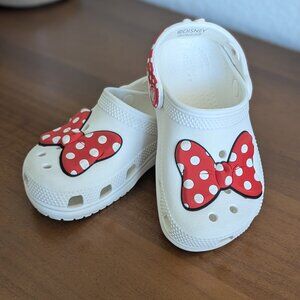 Crocs Disney Minnie Mouse Youth Girl’s Slip-On Clogs — Size 9